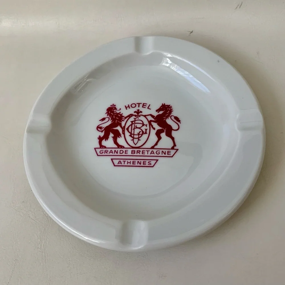 Vintage Grand Breatagne Athenes Hotel Greece Ashtray - Picture 1 of 10